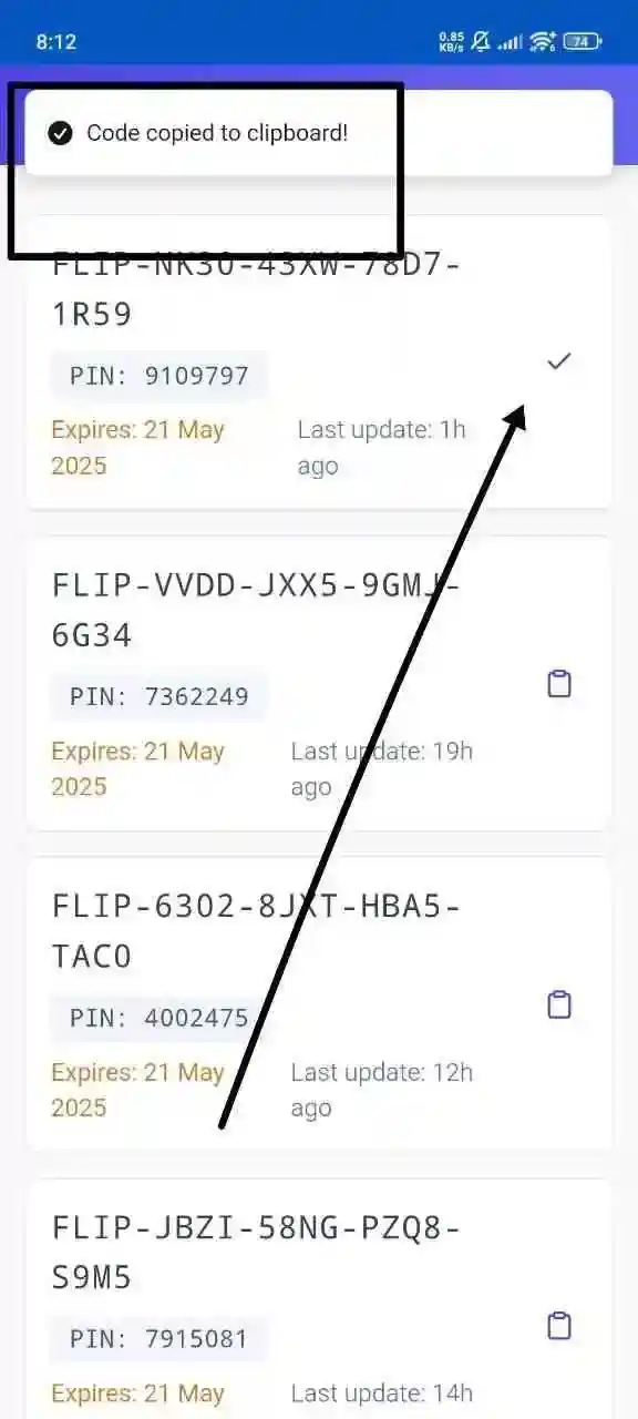 Screenshot of 99999 Gift MOD – Free Redeem Codes APK interface