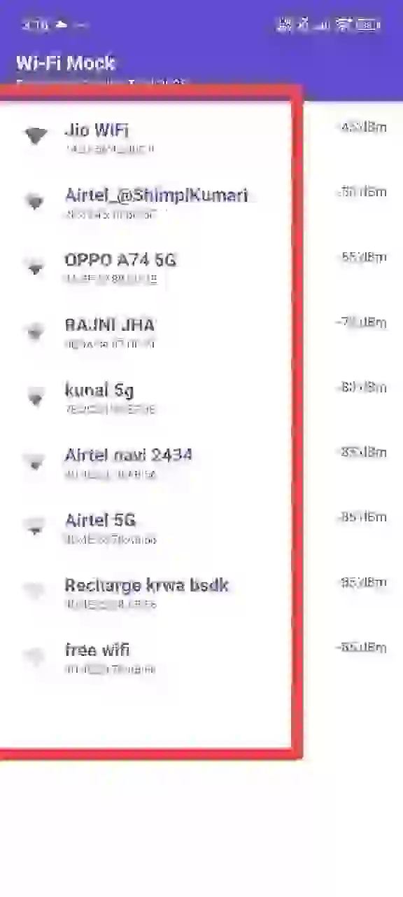 Screenshot of WiFi Moke MOD APK (No Ads, Unlocked) APK interface