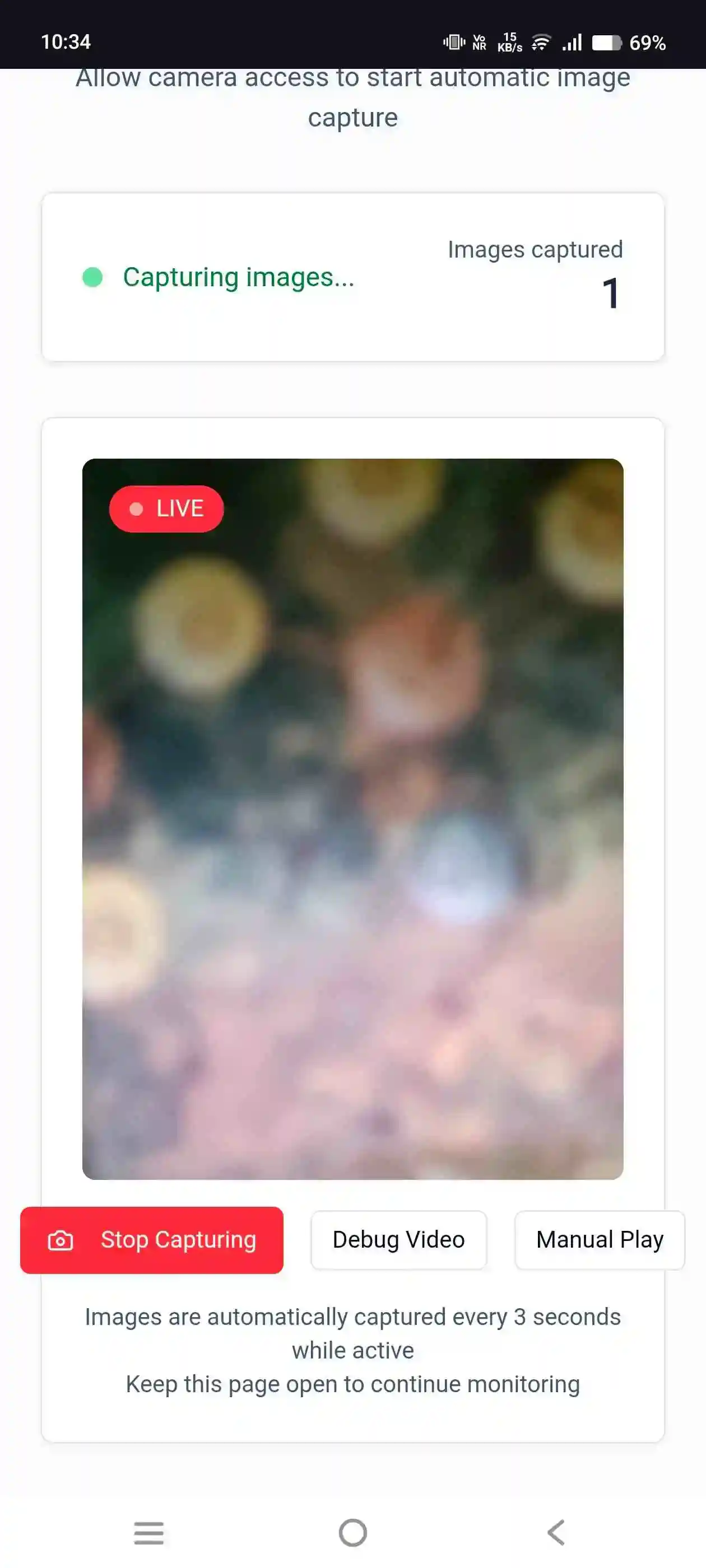 Screenshot of Download Live Capture APK Free - Free Webcam Tool APK interface